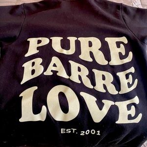 Pure Barre hoodie with logo on back
